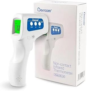 Thermomètre Frontal Adulte et Bébé, Berrcom Thermomètre Médical Infrarouge sans Contac avec Lecture Instantanée, Alarme de Fièvre, Mode Muet, Rappel de Mémoire