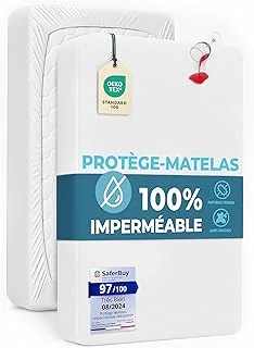 Dreamzie Protege Matelas 60x120 Lit Bebe Imperméable - Alese 60x120 cm Douce, Hypoallergénique, Respirante - Certifiée Oeko-Tex