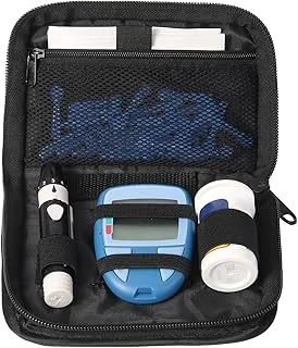 Mallette de transport pour diabète, trousse de transport, trousse de test de diabète portable, sac de rangement pour compteur de glycémie