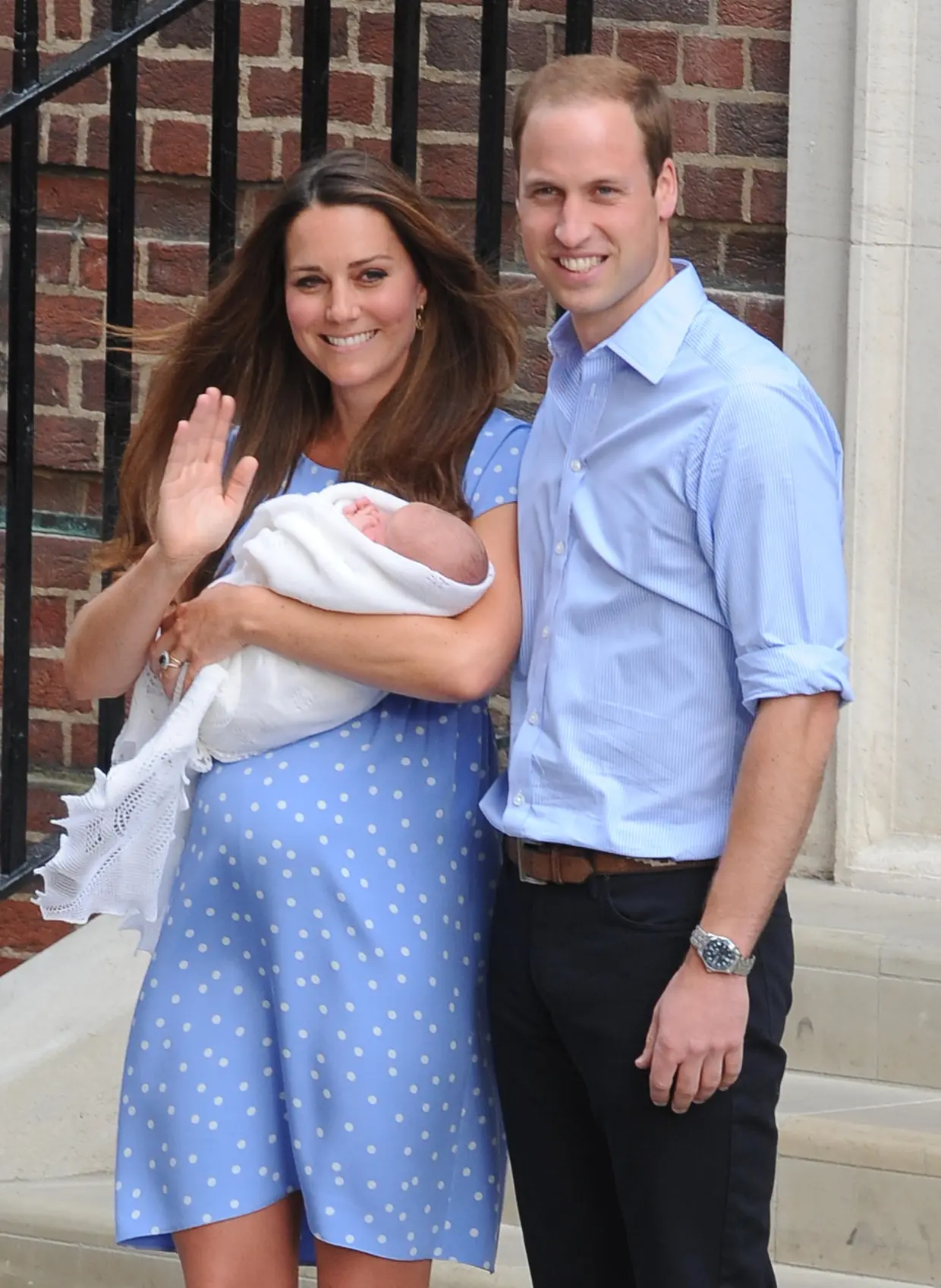 Kate Middleton sortant de la maternité