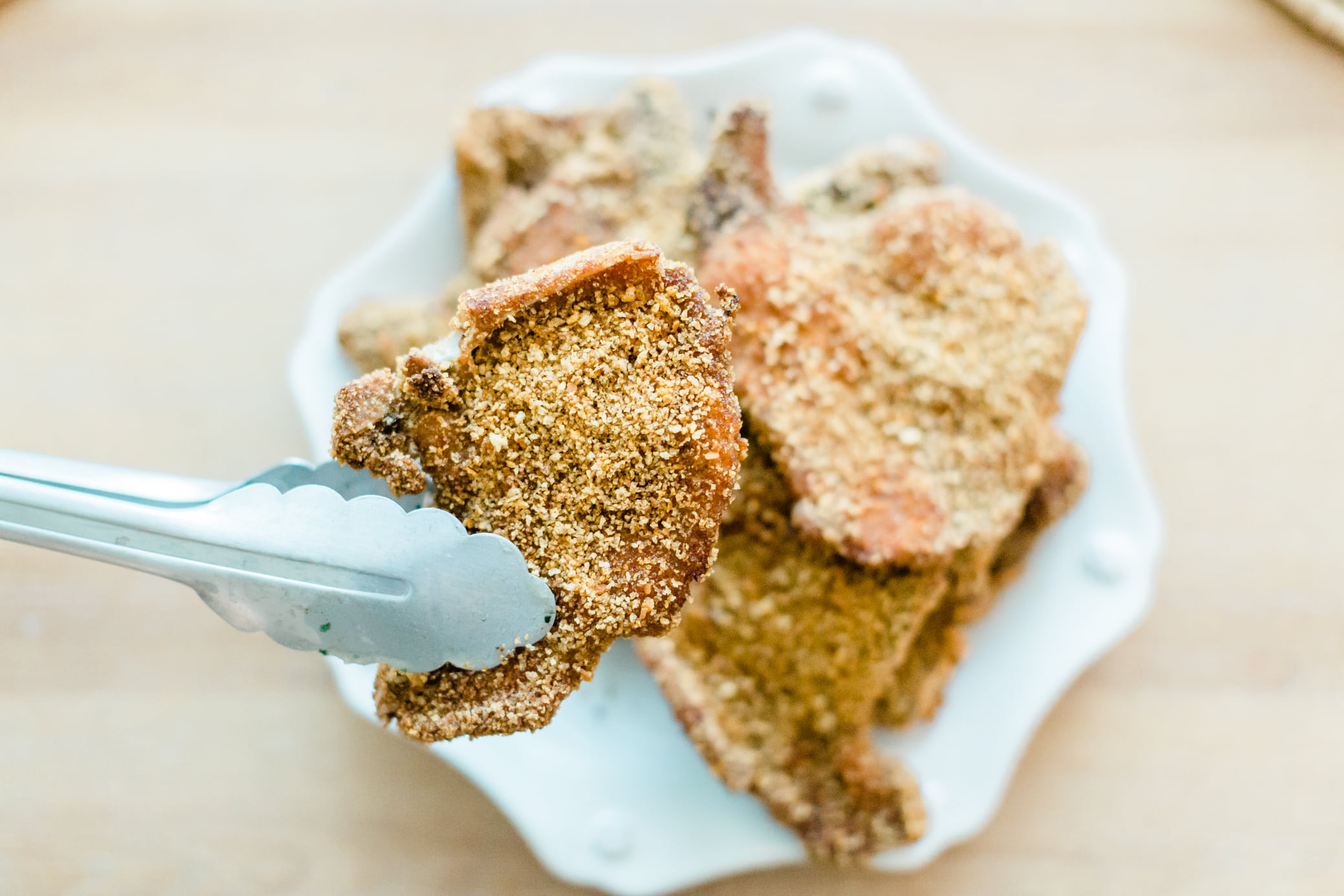 Côtelettes de porc panées