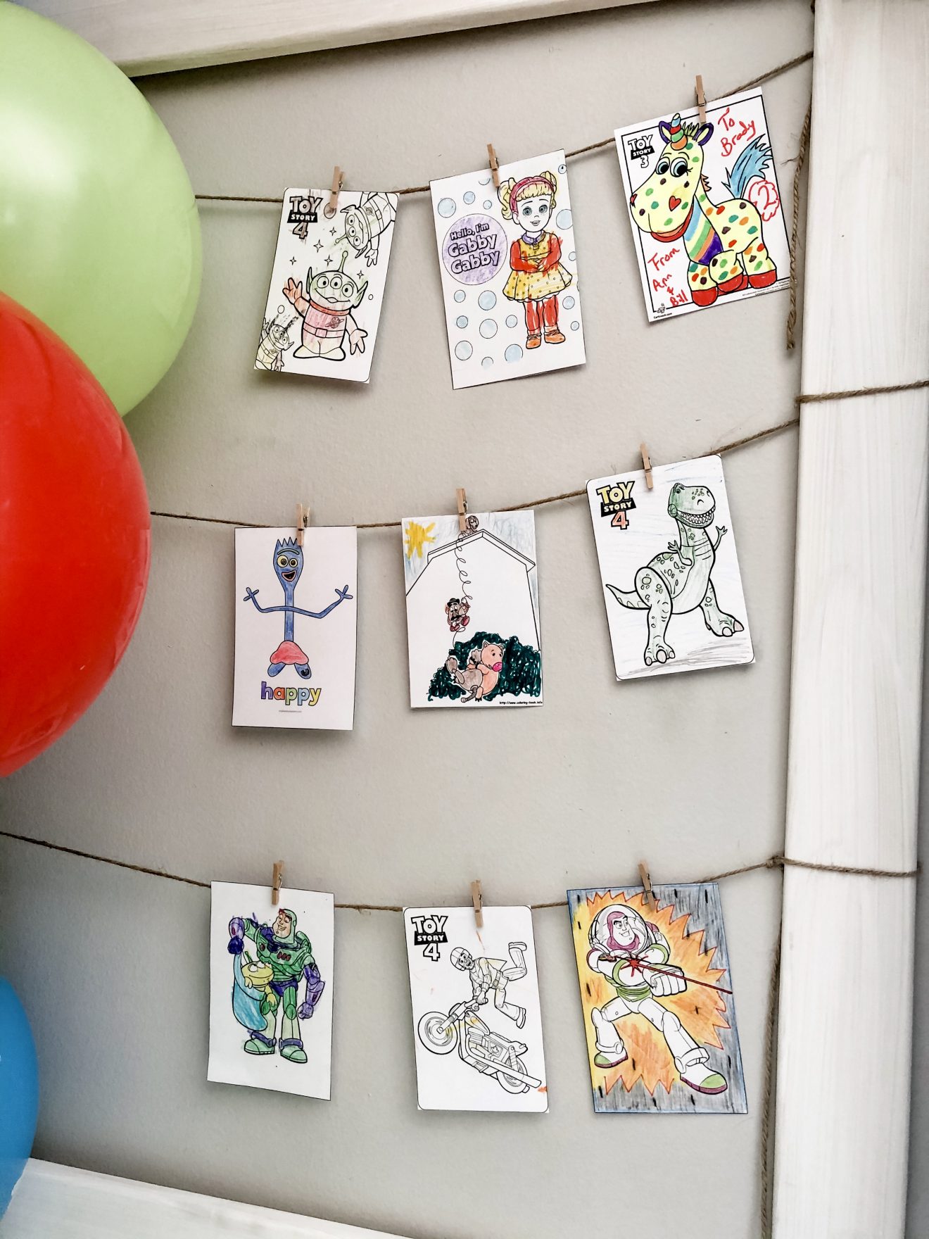 Coloriages de Toy Story envoyés par la famille