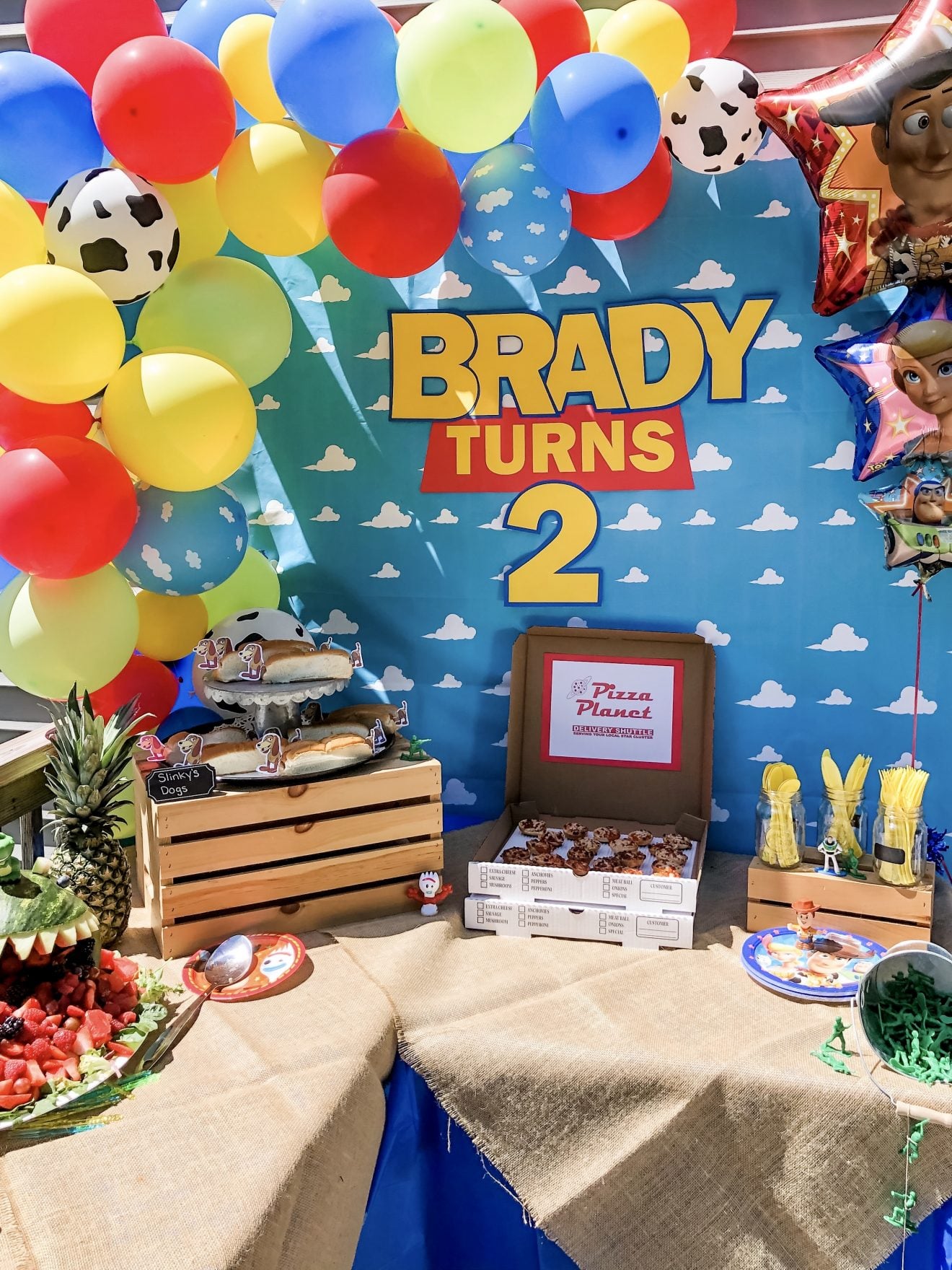Décoration extérieure Toy Story pour anniversaire