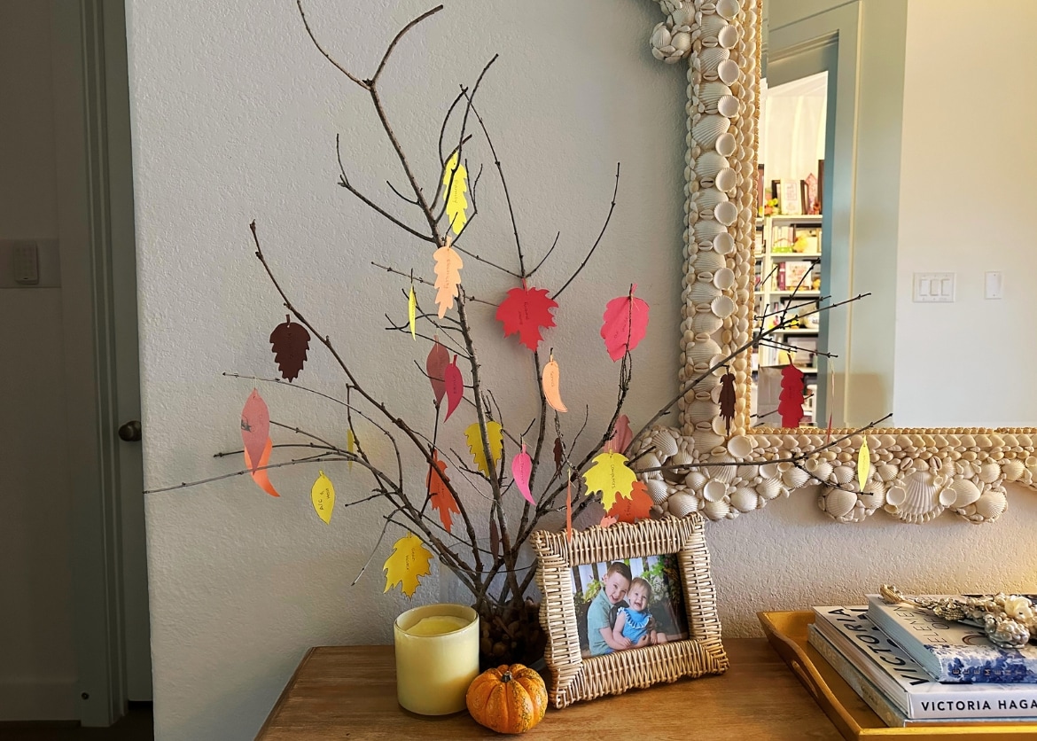 Création d'un arbre de gratitude
