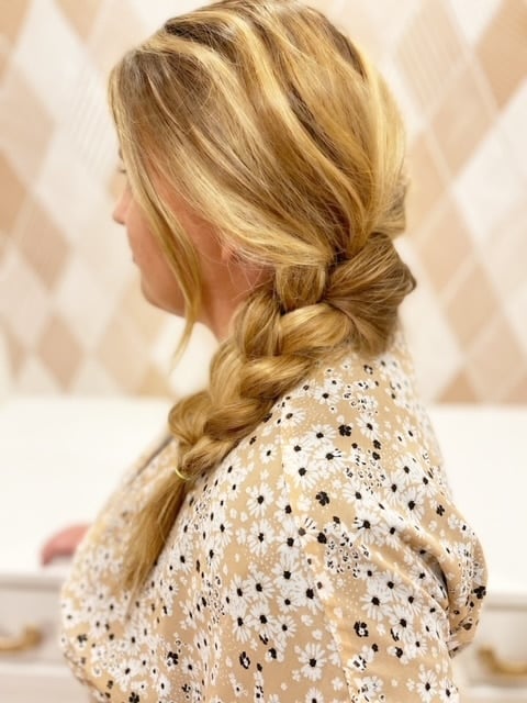 Tresse classique pour maman