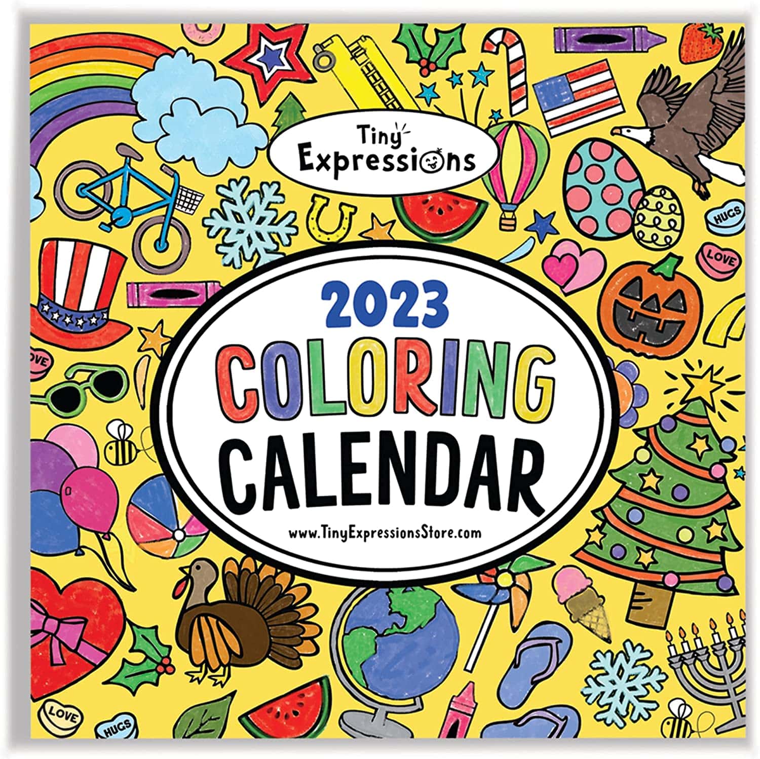 Calendrier mensuel à colorier pour enfant