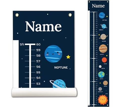 Toise de croissance sur le thème de l'espace