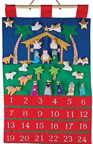 Calendrier Nativité tissu