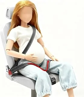 TUPSKY Ceinture Antichoc, Ceinture de sécurité pour des sièges maternité, confort et sécurité pour les femmes enceintes, Un accessoire indispensable pour les futures mamans (Noir)