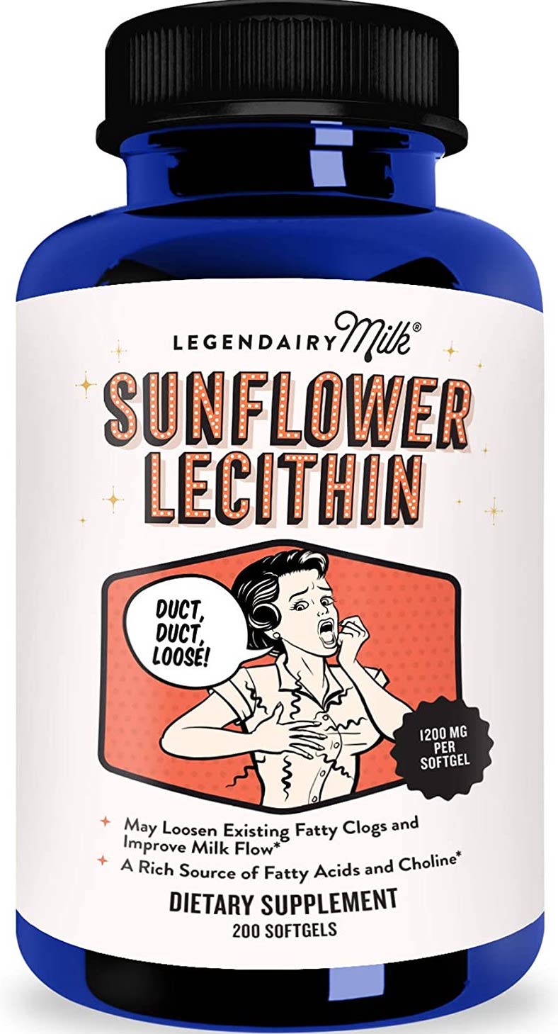 Flacon de compléments de lécithine de tournesol.