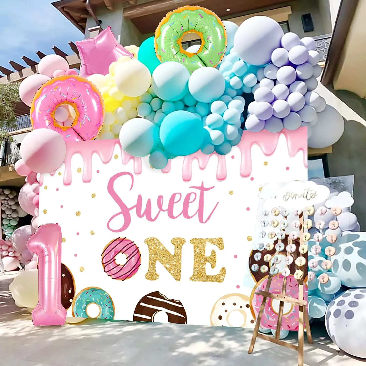 Décoration anniversaire thème glaces et bonbons