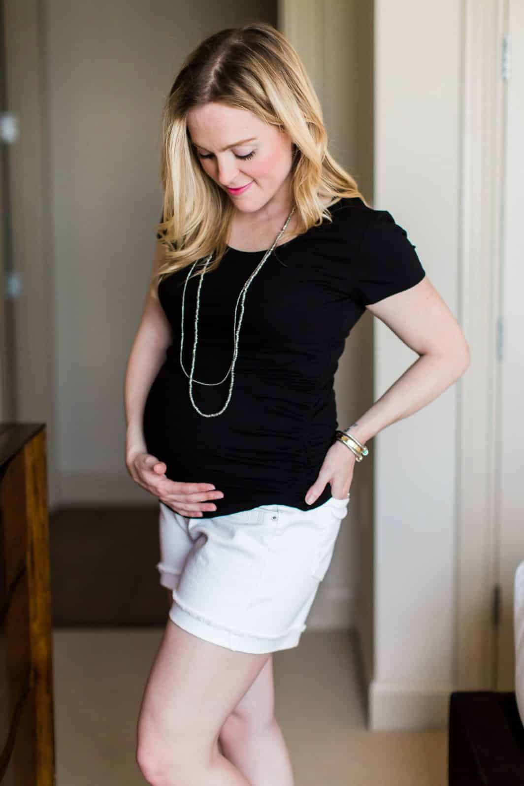 T-shirt rayé pour femme enceinte