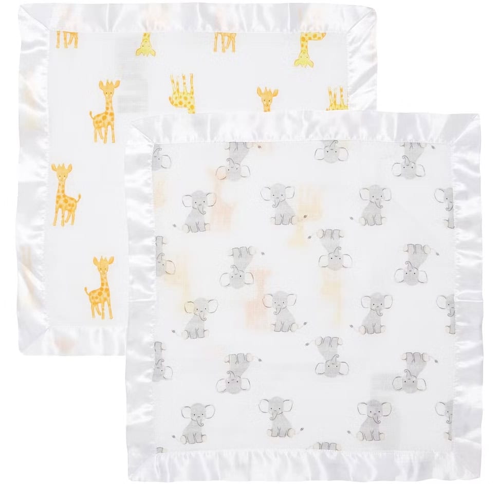 Petites couvertures doudou en mousseline pour bébé