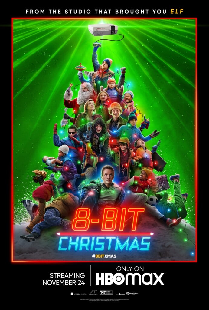 Affiche de Noël en 8 bits