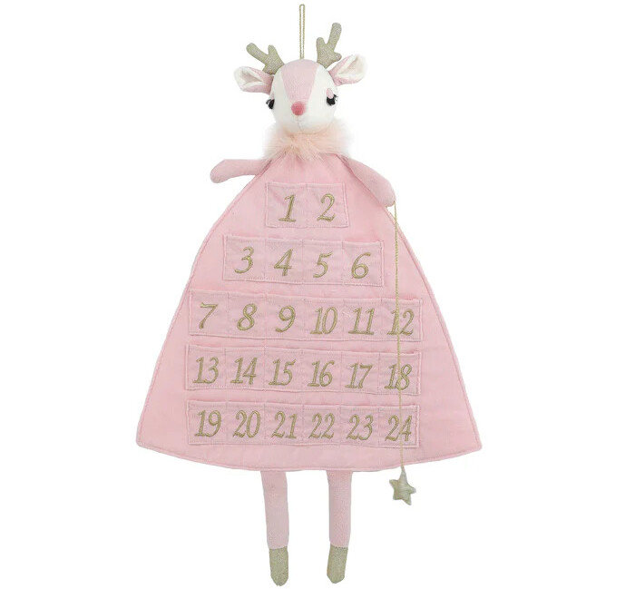 Calendrier peluche renne