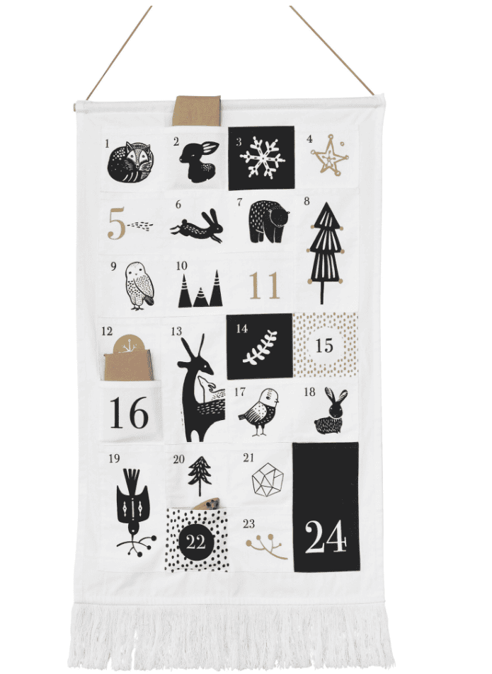 Calendrier design noir et blanc