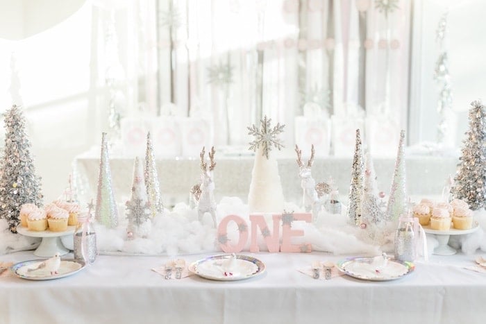 Anniversaire thème hiver et neige