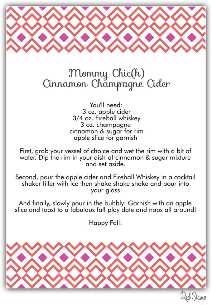 Cocktail d'automne pour maman