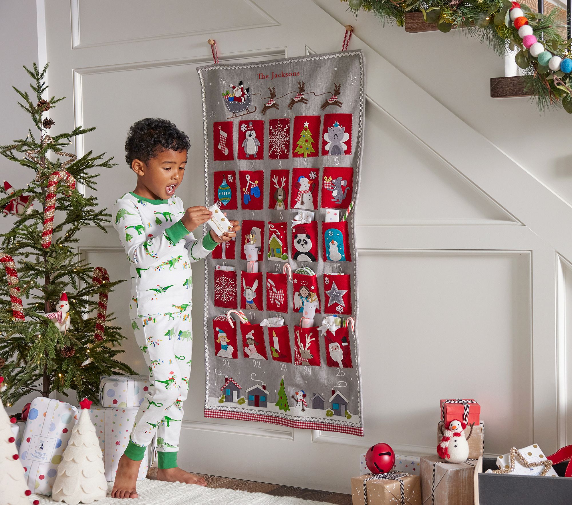 Calendrier tissu matelassé