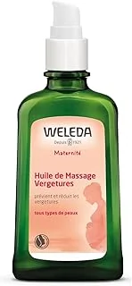 WELEDA - Huile de Massage Vergetures - Prévient et réduit l'apparition des vergetures - Pour femmes enceintes et allaitantes - NATRUE - Vegan - 100 ml