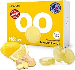 Bonbons Citron-Gingembre Anti-Nausées Grossesse par LoveNoobs™ — Sans Sucre, Vitamine B6, Anti-Nausées Naturel, Bonbons Durs pour les Femmes Enceintes & le Mal des Transports