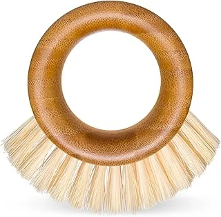 Full Circle – The Ring – Brosse à Légumes & Fruits – Nettoyage Doux et Efficace des Fruits et Légumes – Poils Recyclés & Fibres Végétales – Manche Ergonomique – sans BPA