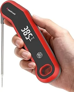 S1 Thermometre Cuisine, 0,5s Lecture instantané Thermometre Cuisson - Précision ±0,3°C, Étanchéité IP67, Écran LED rotatif automatique, Réveil par mouvement, pour Cuisson, Viande, BBQ