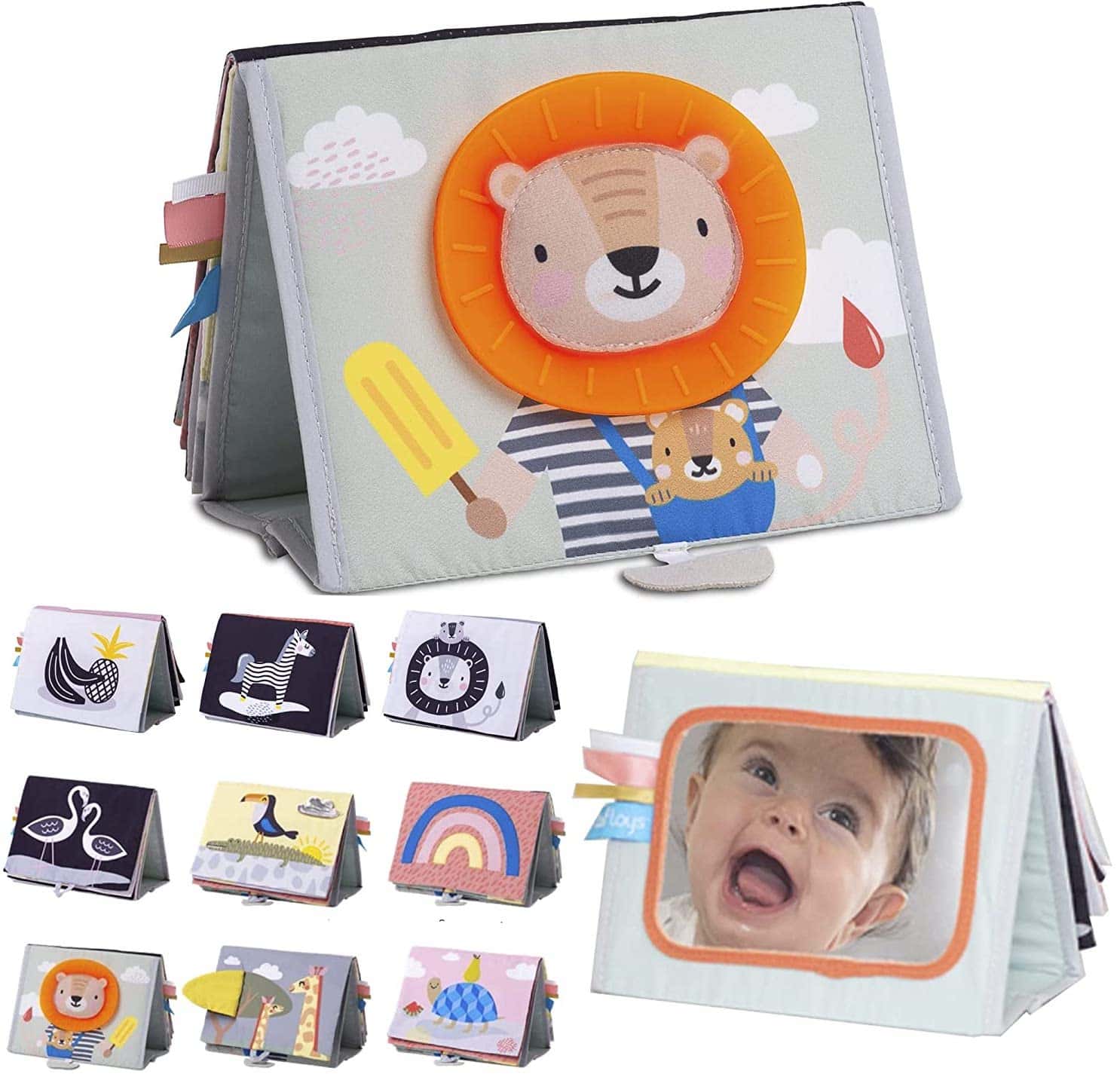 Livre d'activité en tissu avec miroir