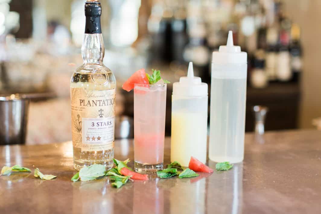 Mojito à la pastèque cocktail et mocktail