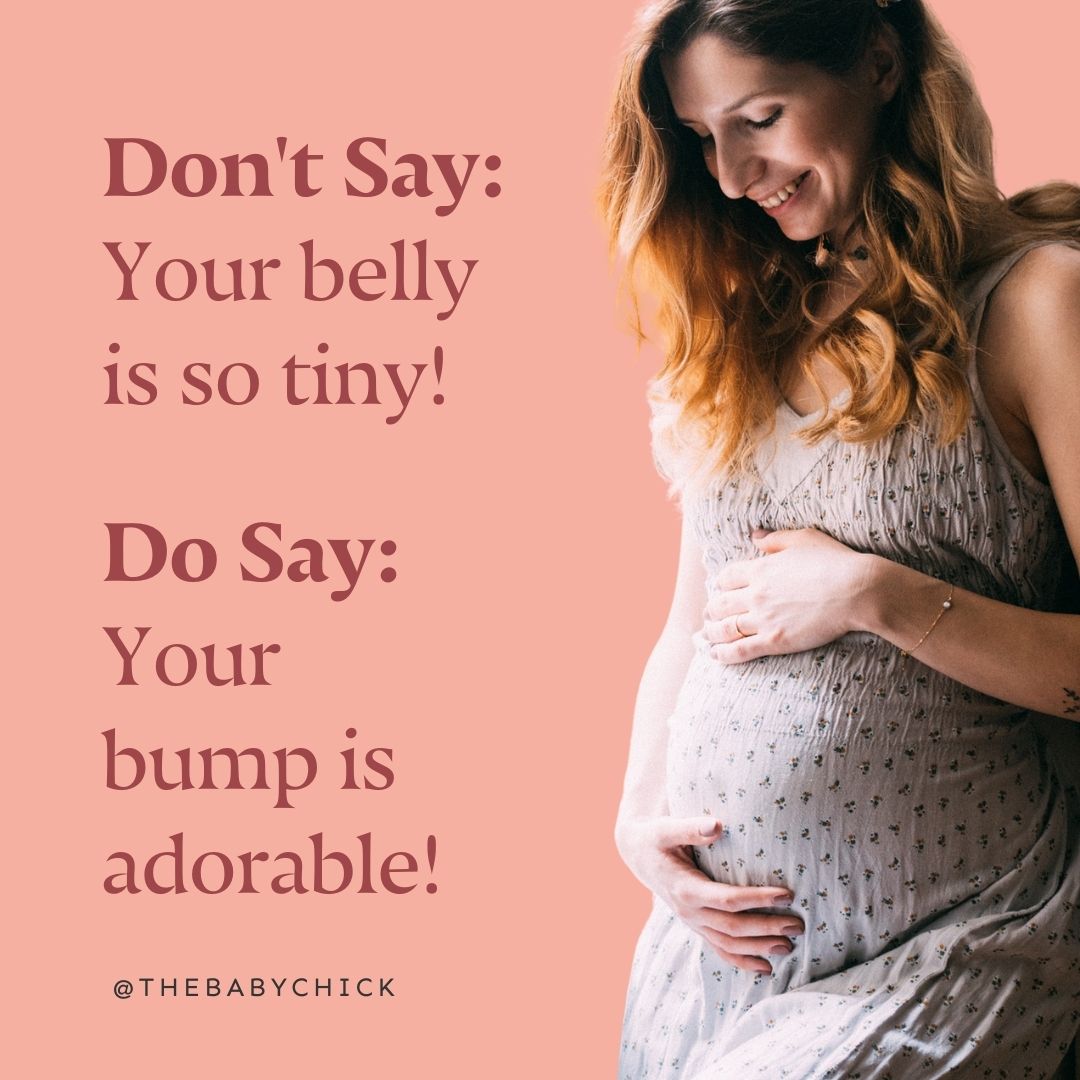 Femme enceinte et commentaires sur le ventre