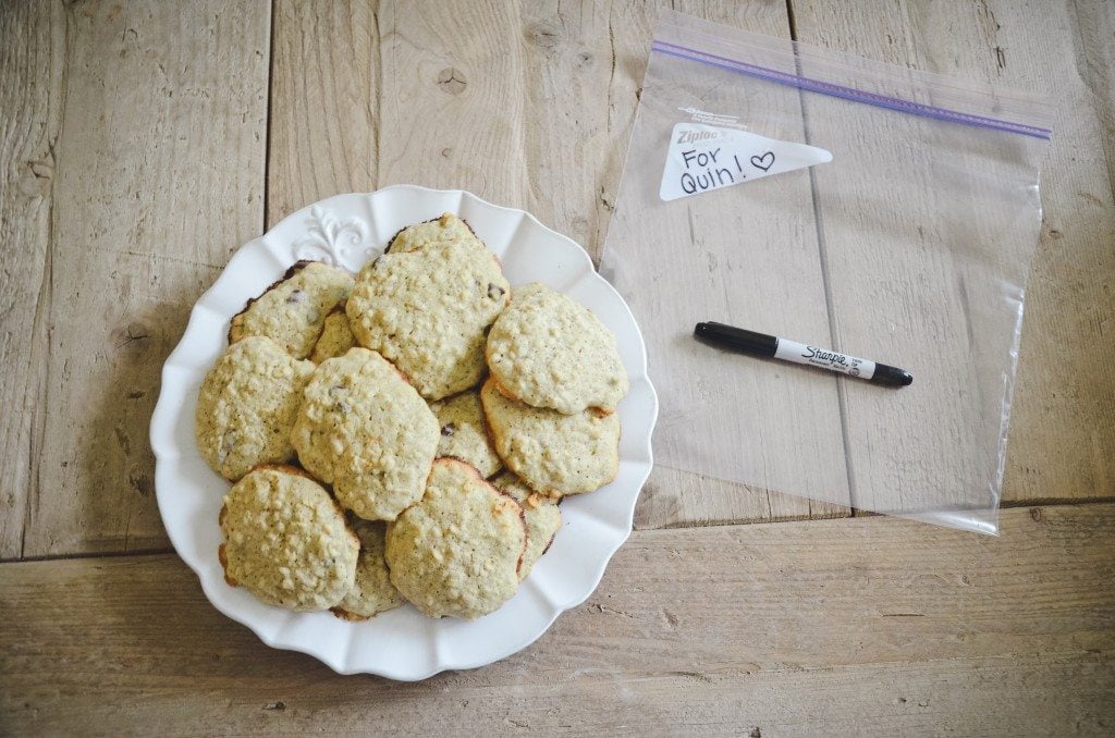 Cookies d'allaitement présentés comme cadeau