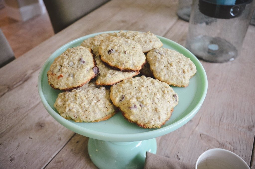 Cookies d'allaitement sortant du four