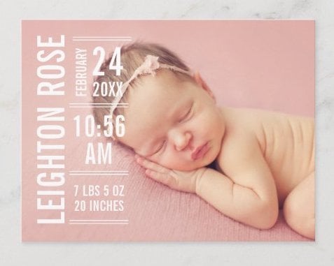 Faire-part format carte postale
