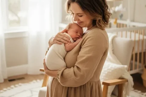 Illustration du thème du sommeil de bébé, issue de Mamans et Bébé